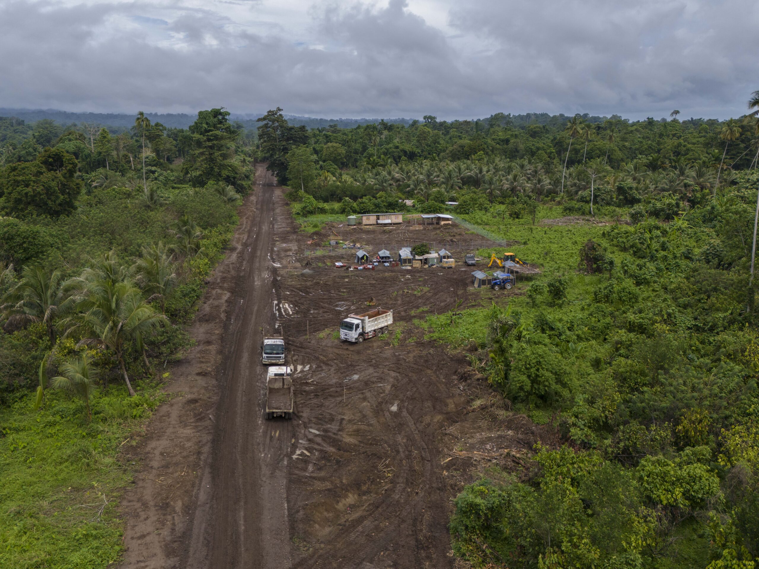 Bougainville Economic Corridor aerial view